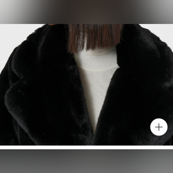 APPARIS Faux Fur Coat. Deep Forest Green. Size Large. - Picture 4 of 6